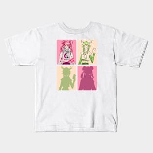 Pink and Green Kids T-Shirt